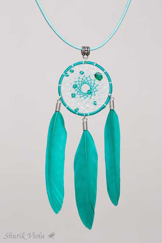 Pendant dreamcatcher / Pendentif en forme d'attrape rêves - Shurik Viola