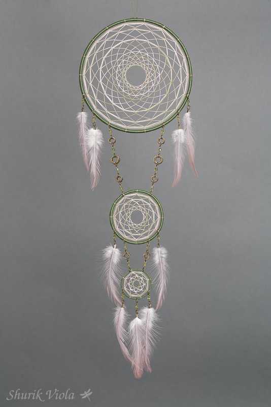 Dreamcatcher "Flowers and geometry" / Attrape rêves "Fleurs et géométrie" - Shurik Viola