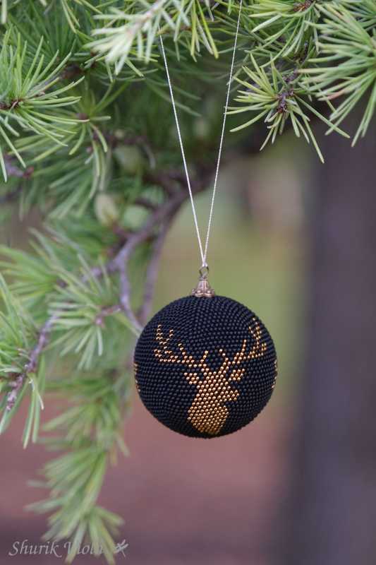 Boule de Noël "Cerf" / Christmas ball "Deer"
