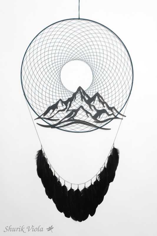 Big dreamcatcher "Mountains" / Grand attrape rêves "Montagnes" 