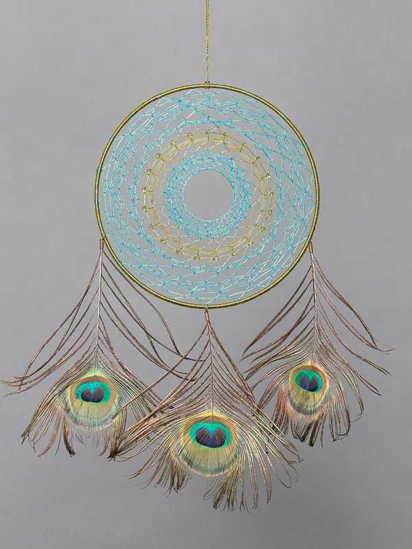 Dreamcatcher "Peacock" / Attrape rêves "Paon" - Shurik Viola