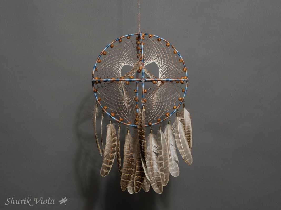 3D dreamcatcher "Sea and coffee" / Attrape rêves 3D "Le café et la mer" - Shurik Viola