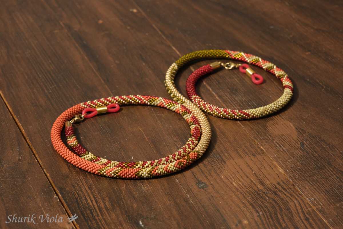 Necklace or chain for glasses "Snake" / Collier ou chaîne pour lunettes "Serpent"
