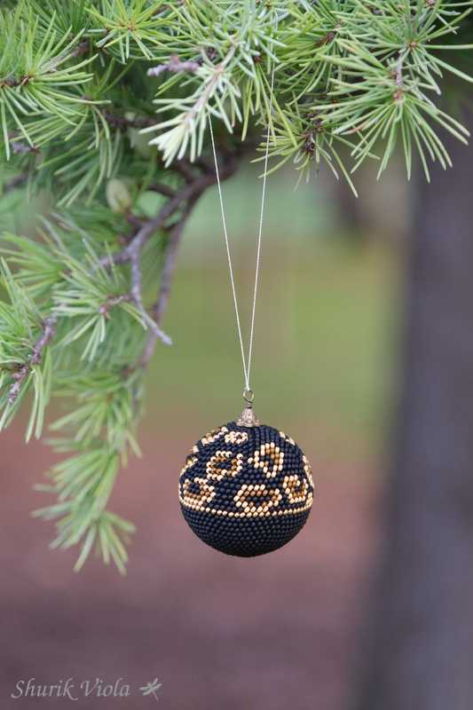 Boules de Noël Safari Léopard / Christmas balls Safari Leopard
