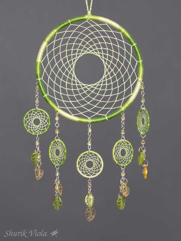 Dreamcatcher "Lime" / Attrape rêves "Citron vert" - Shurik Viola