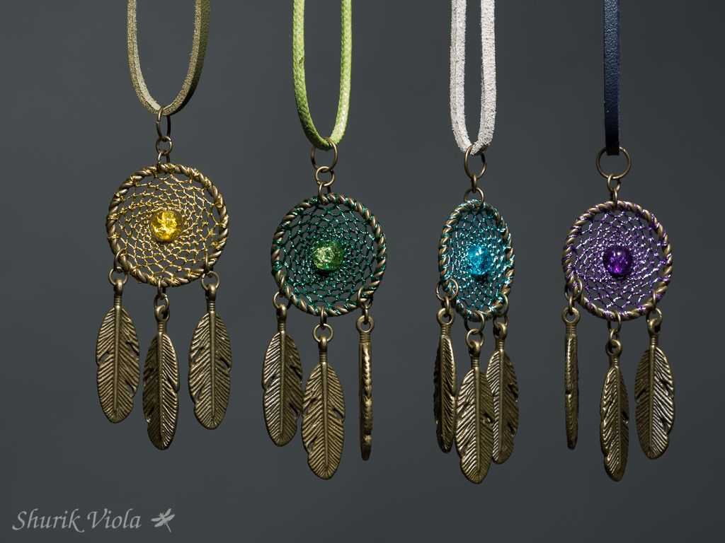 Pendants dreamcatchers / Pendentifs attrape rêves - Shurik Viola