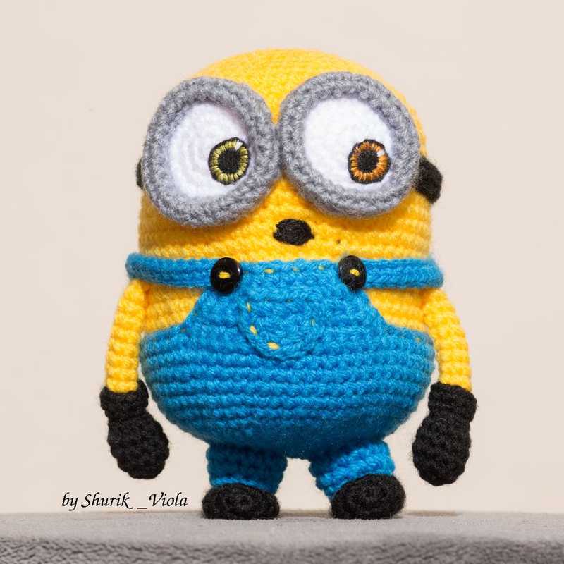 Jouet en crochet minion Bob - Shurik Viola