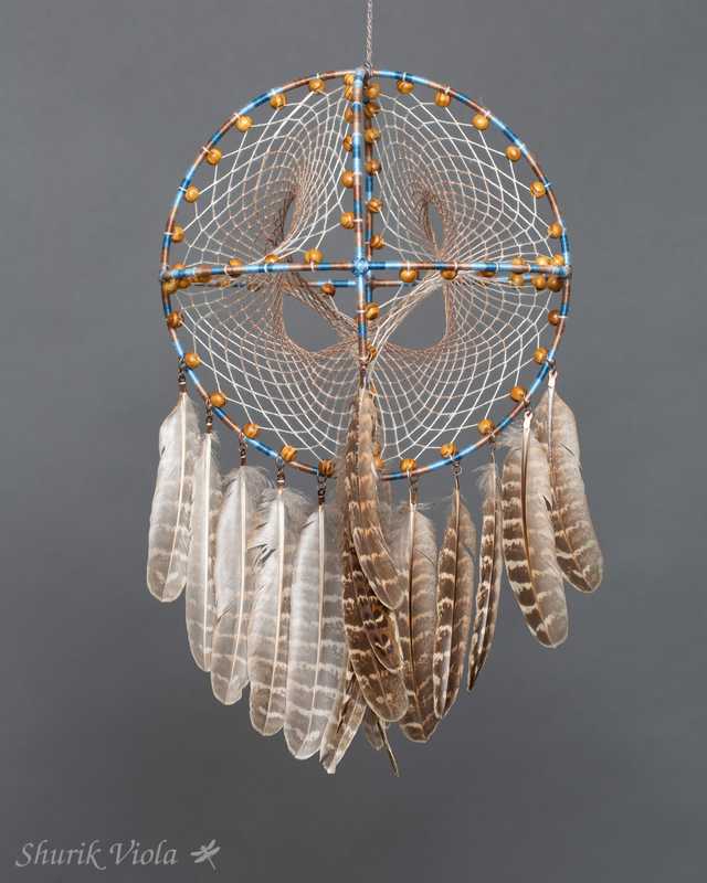3D dreamcatcher "Sea and coffee" / Attrape rêves 3D "Le café et la mer" - Shurik Viola