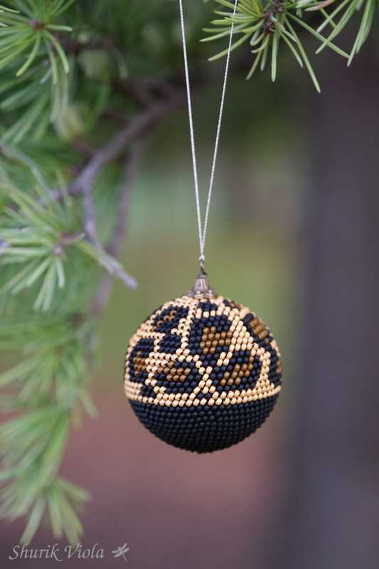 Boule de Noël Safari Léopard / Christmas ball Safari Leopard
