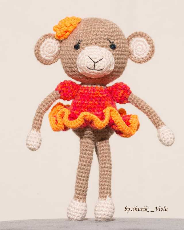 Jouet en crochet singe - Shurik Viola