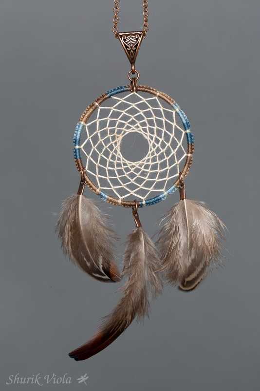 Pendant dreamcatcher  / Pendentif attrape rêves  - Shurik Viola
