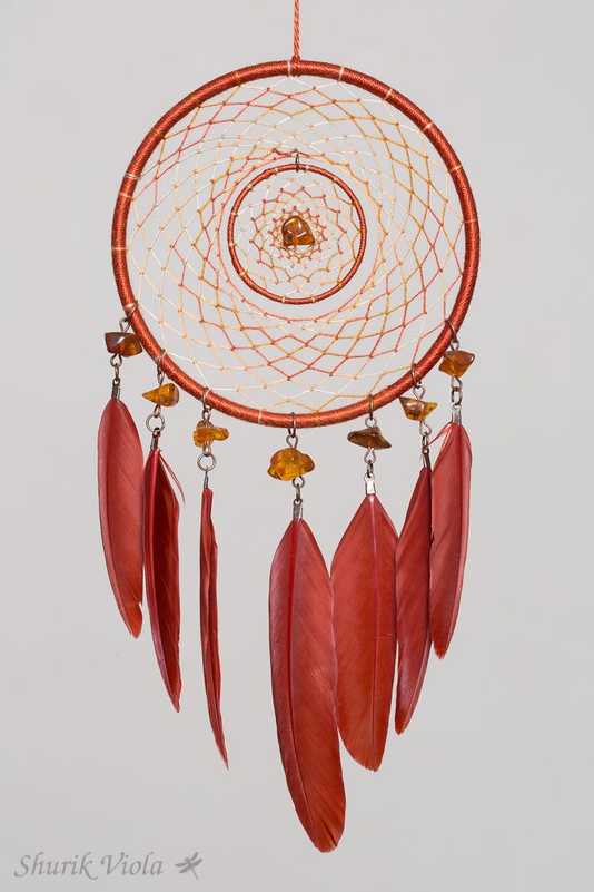 Dreamcatcher "Amber" / Attrape rêves "Ambre" - Shurik Viola