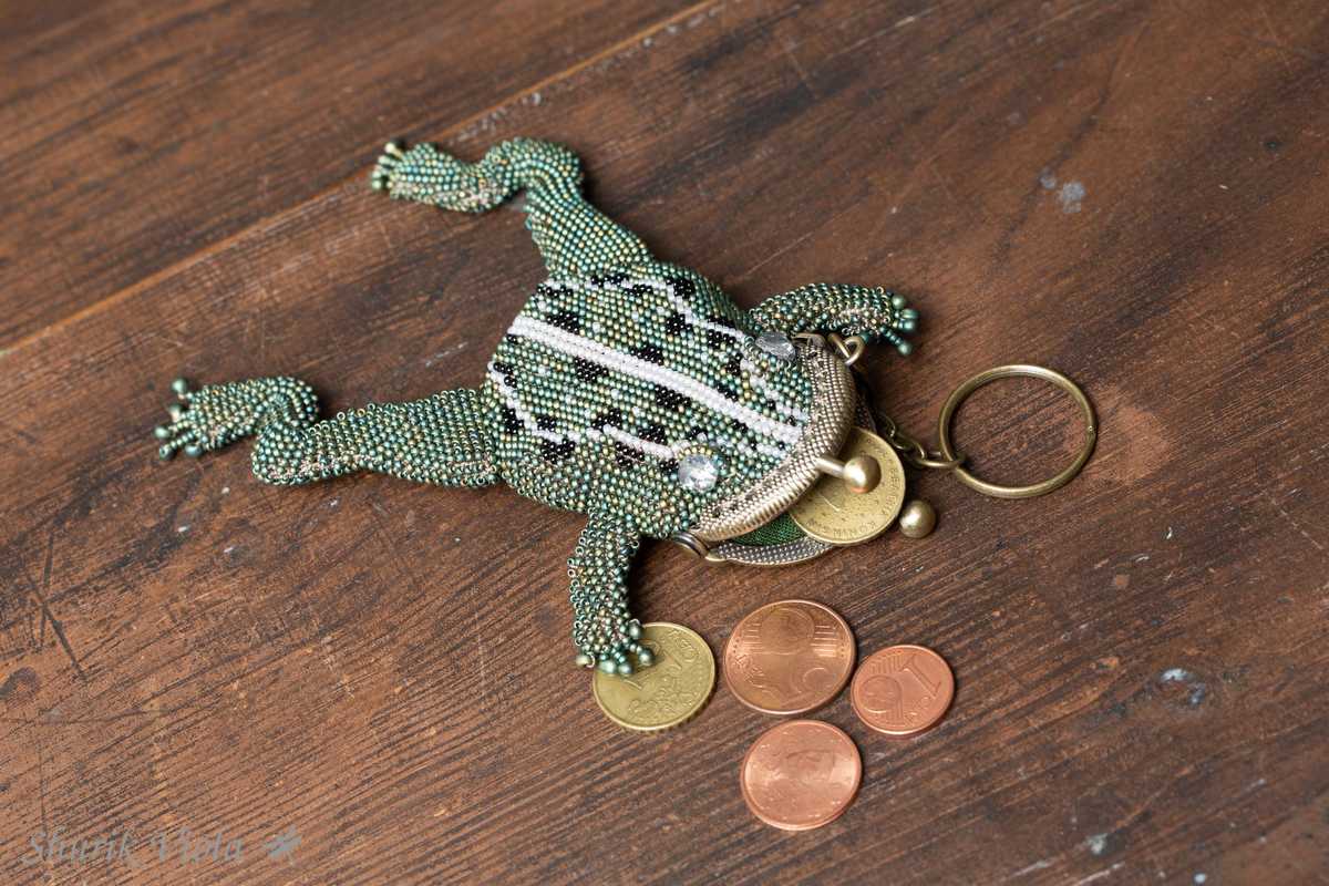 Small purse frog / Porte monnaie grenouille - Shurik Viola