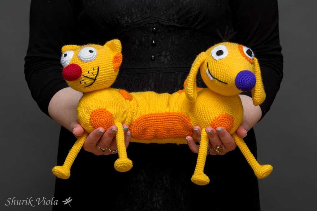Catdog amigurumi / Michat-Michien amigurumi - Shurik Viola