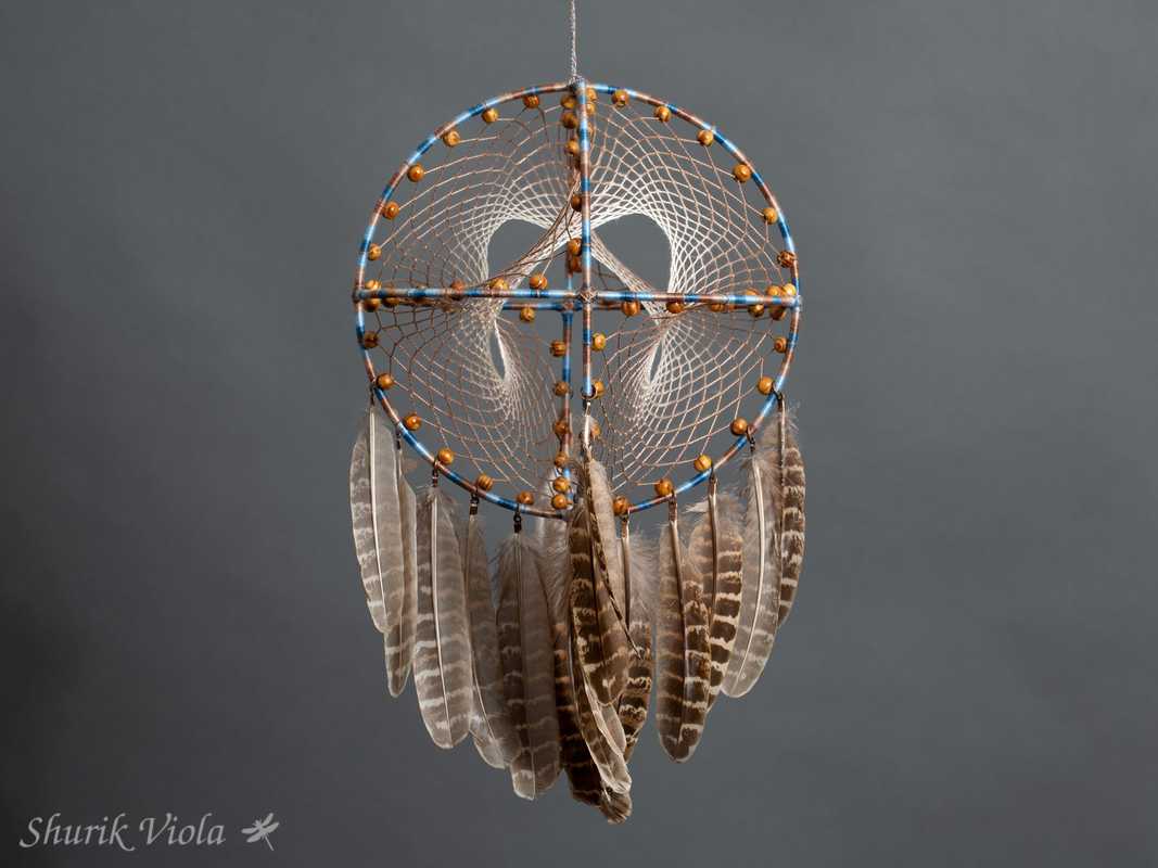 3D dreamcatcher "Sea and coffee" / Attrape rêves 3D "Le café et la mer" - Shurik Viola