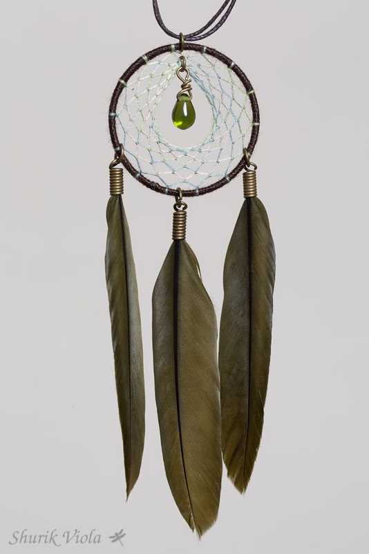 Pendant dreamcatcher / Pendentif attrape rêves - Shurik Viola