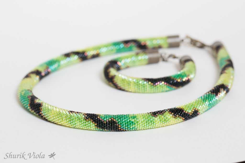 Seed bead set / Parure en perles de rocaille - Shurik Viola