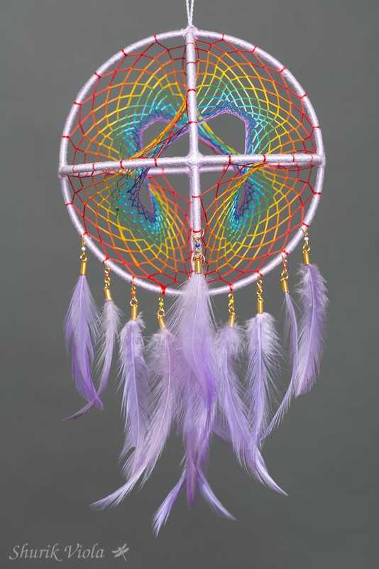 3D dreamcatcher "Rainbow" / Attrape rêves 3D "Arc-en-ciel" - Shurik Viola