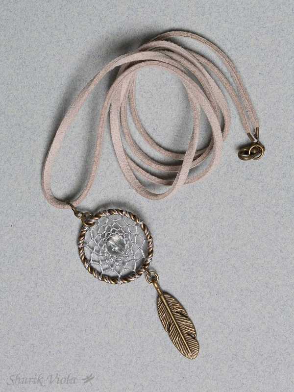 Pendant dreamcatcher / Pendentif attrape rêves - Shurik Viola