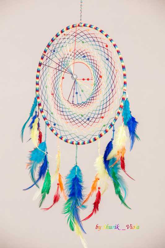 Dreamcatcher "Rainbow" / Attrape rêves "Arc-en-ciel" - Shurik Viola