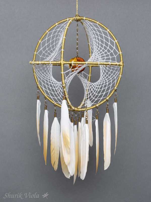 3D dreamcatcher "Gold" / Attrape rêves 3D "Or" - Shurik Viola