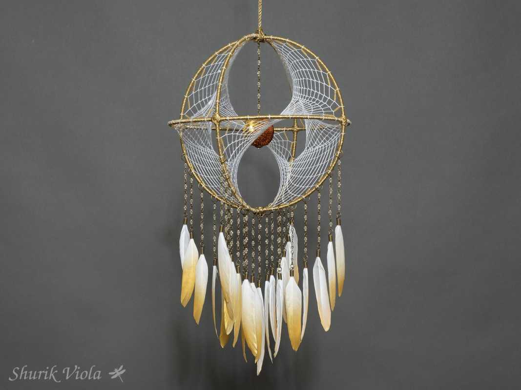 3D dreamcatcher "Gold" / Attrape rêves 3D "Or" - Shurik Viola