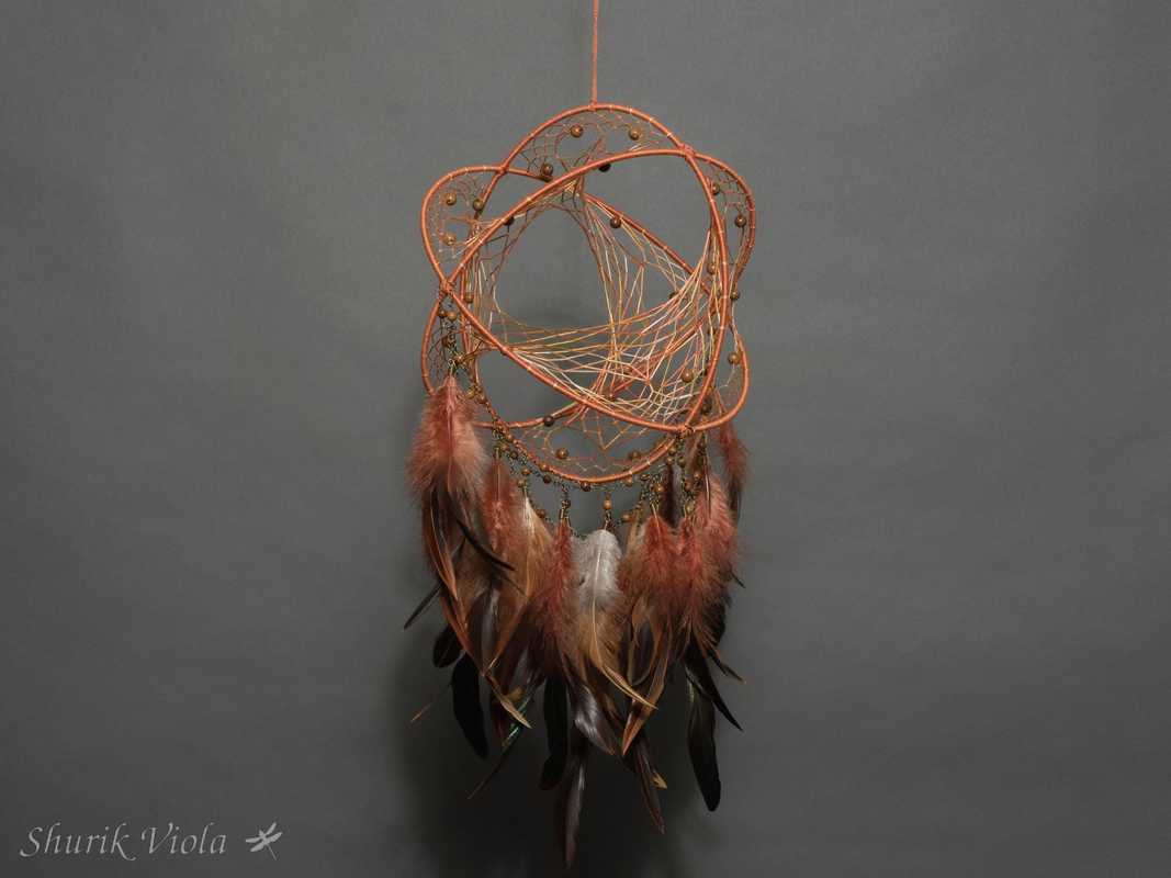 3D Dreamcatcher "Autumn colors" / Attrape rêves 3D "Couleurs d'automne" - Shurik Viola