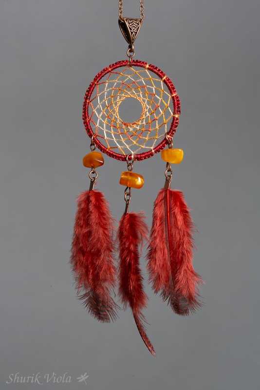 Pendant dreamcatcher  / Pendentif attrape rêves  - Shurik Viola