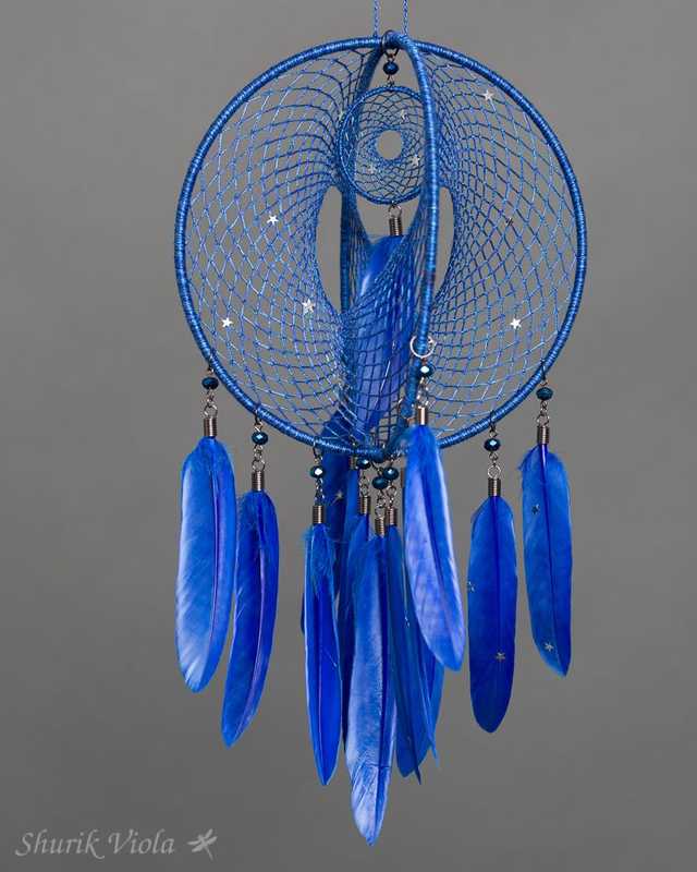 3D dreamcatcher "The starry night" / Attrape rêves 3D "La nuit étoilée" - Shurik Viola