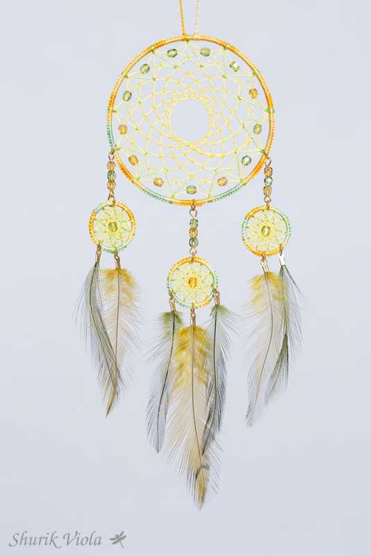 Dreamcatcher "Orange blossom" / Attrape rêves " Fleur d'oranger" - Shurik Viola
